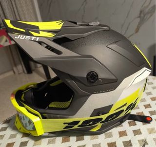 Casco Just1 Negro y Amarillo