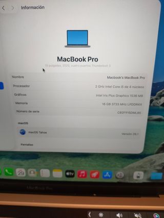 MACBOOK PRO 2020 i5/16/512