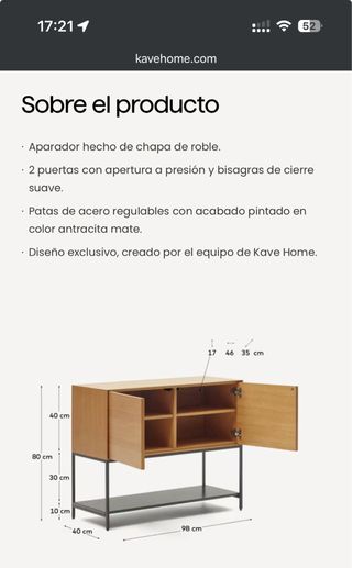 Aparador Kave Home VEDRANA