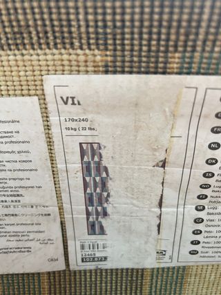 Alfombra IKEA diseño geométrico