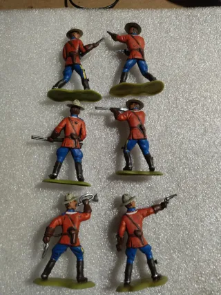 6 Soldatini Giubbe Rosse Cromoplasto Xilo