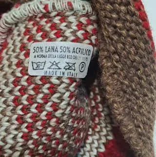 Set berretto e sciarpa natalizi bimbo 1-2 anni