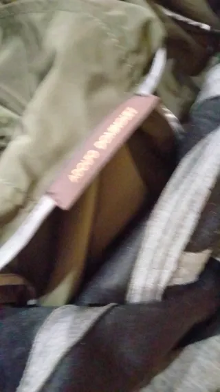 Chaqueta doble verde con capucha y gris