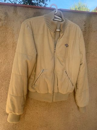 Chaqueta pana acolchada invierno