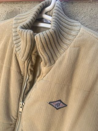 Chaqueta pana acolchada invierno