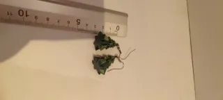 Pendientes árbol de Navidad verdes