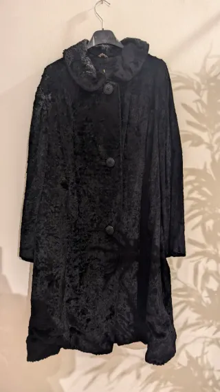 Pelliccia Vintage Anni '80 Nera