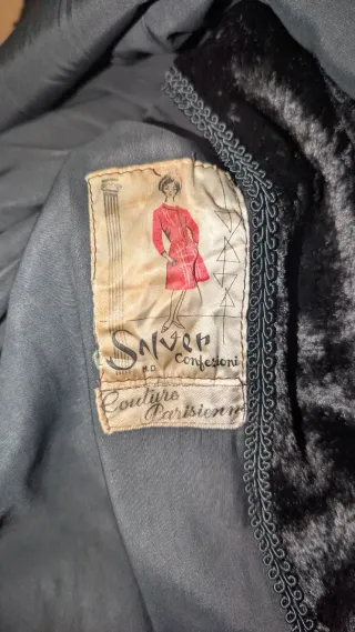 Pelliccia Vintage Anni '80 Nera