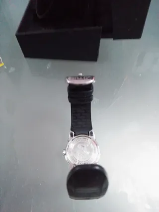 Reloj Lotus Hombre Negro y Plateado