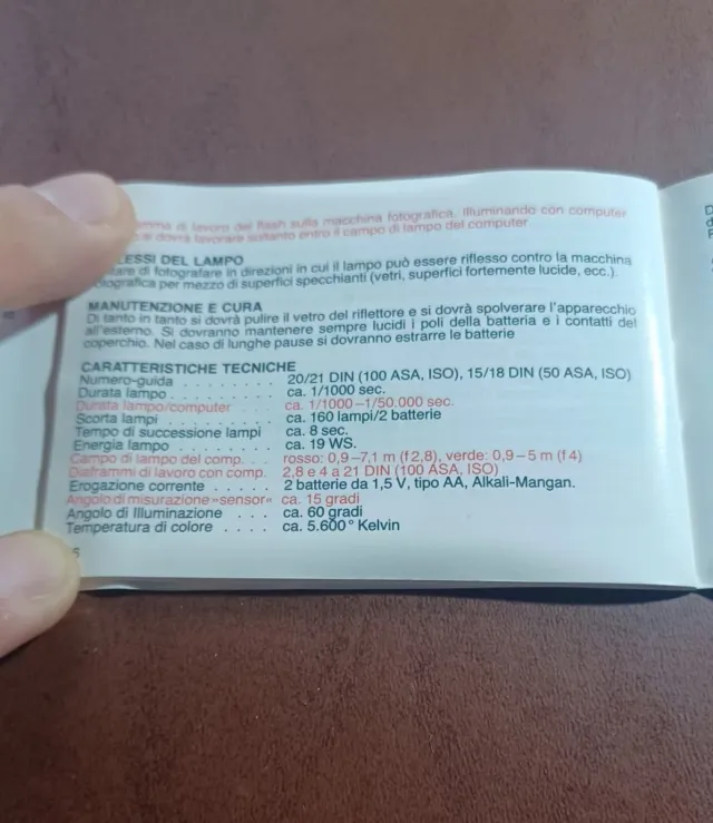 Flash Nuovo Unomat 20B Originale 20 B - B20