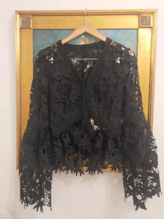 Blusa Fetiche Suances encaje negro