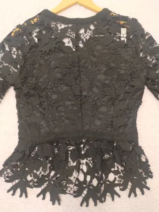 Blusa Fetiche Suances encaje negro