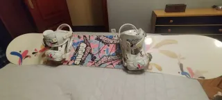 Tabla Snowboard Atomic con Fijaciones