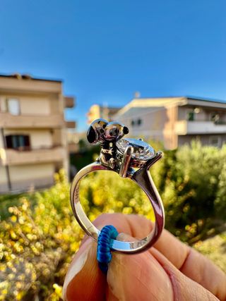 Anello Snoopy Argento S925 Misura 8