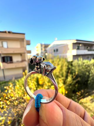 Anello Snoopy Argento S925 Misura 8