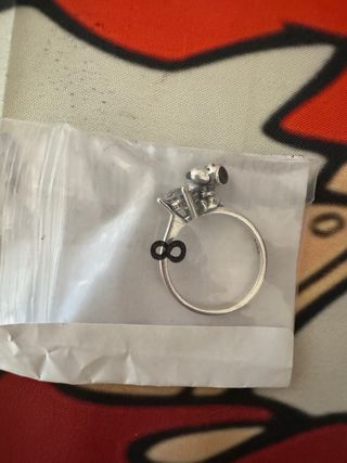 Anello Snoopy Argento S925 Misura 8