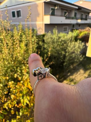 Anello Snoopy Argento S925 Misura 8