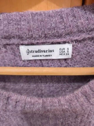Jersey lila Stradivarius talla S oversize