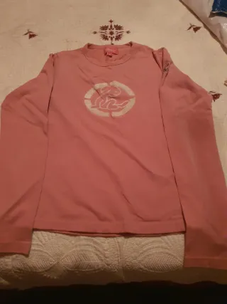 Jersey rosa manga larga con dibujo