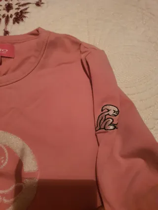 Jersey rosa manga larga con dibujo