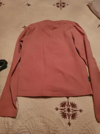 Jersey rosa manga larga con dibujo