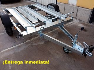 NUEVO: Remolque motos basculante y plegable 750 kg