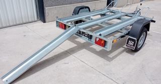 NUEVO: Remolque motos basculante y plegable 750 kg