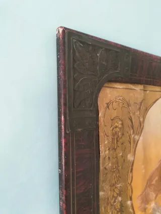 Quadro primi '900 con cornice smaltata