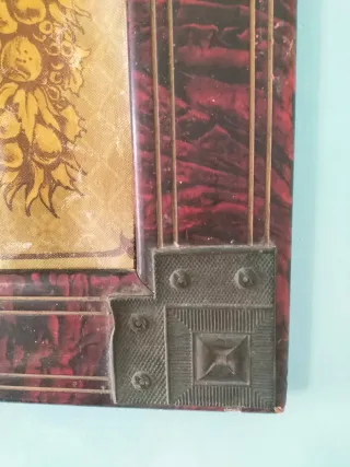 Quadro primi '900 con cornice smaltata