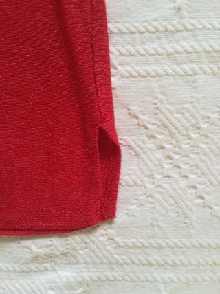 Jersey rojo cut-out ideal Navidad, S