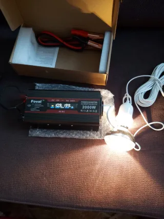 Inversor Foval 2000W 12V DC a 230V AC