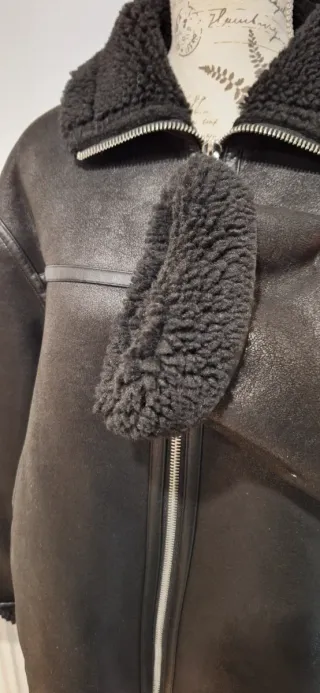 Cazadora doble faz Zara Negra