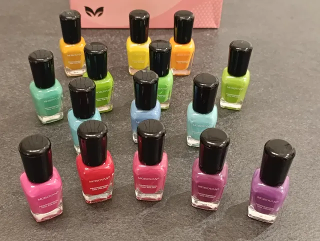 Mini smalti MOROVAN 15 pz vari colori