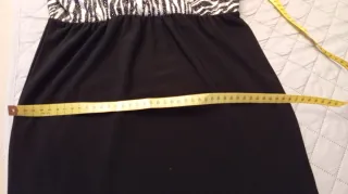 Vestido sin manga estampado cebra, con brigie