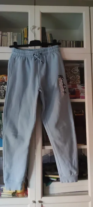 Pantalón chándal azul Hoodrick, talla 12-13 años