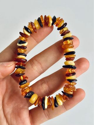 Pulsera Chips Mix Ámbar Báltico Natural