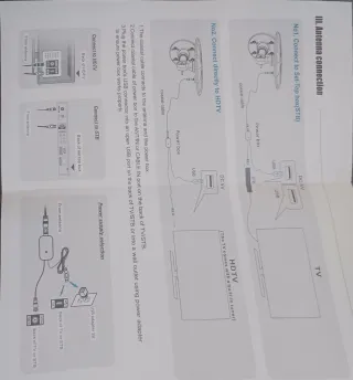 Antena TV Exterior HD 4K VHF UHF