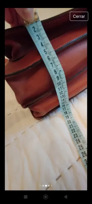 Maletín de cuero marrón