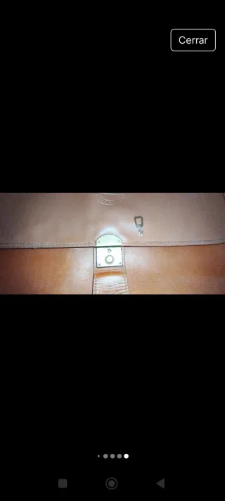 Maletín de cuero marrón