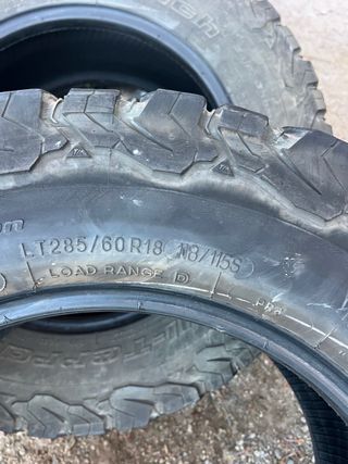Ruedas 4x4 BFGoodrich T/A medio uso