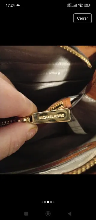 Bolso Michael Kors Mujer Blanco y Marrón