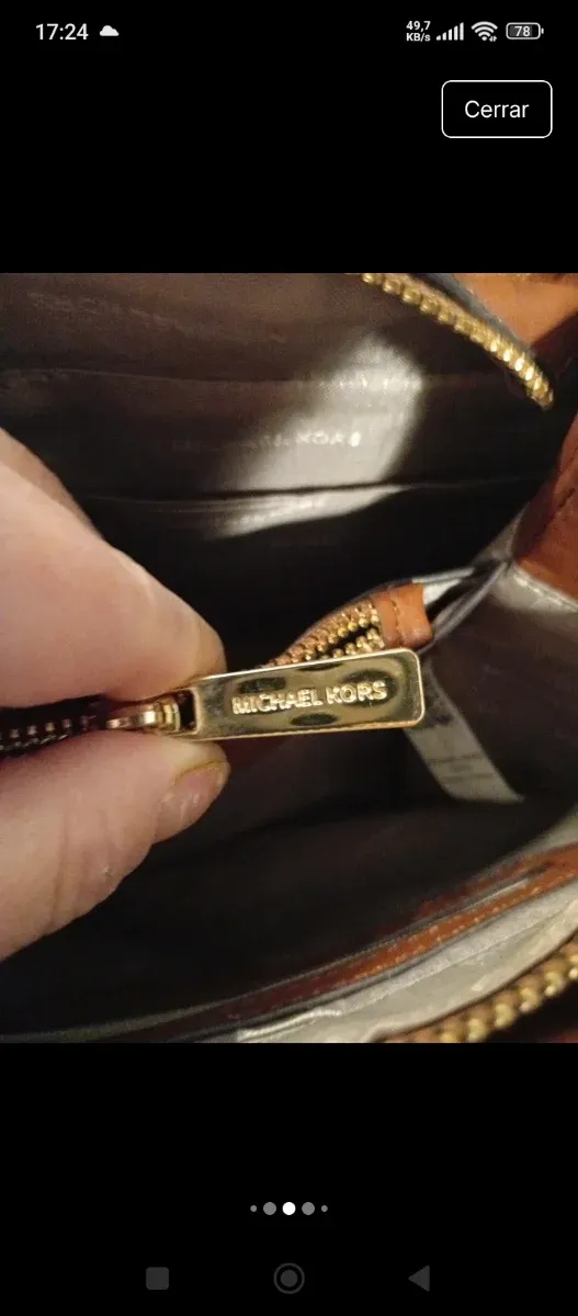 Bolso Michael Kors Mujer Blanco y Marrón