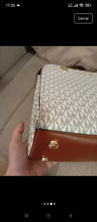 Bolso Michael Kors Mujer Blanco y Marrón