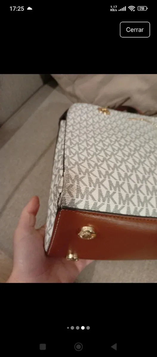 Bolso Michael Kors Mujer Blanco y Marrón