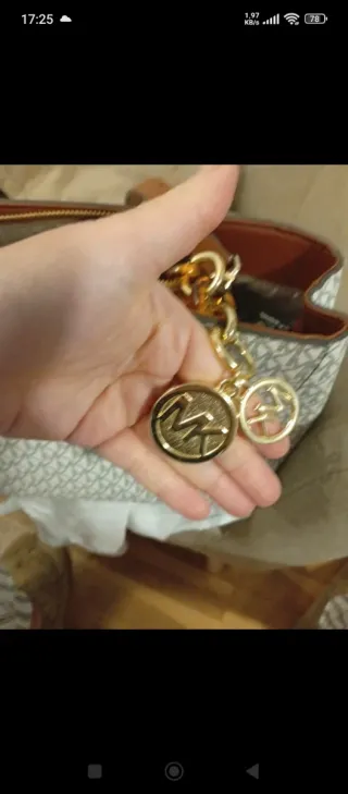 Bolso Michael Kors Mujer Blanco y Marrón