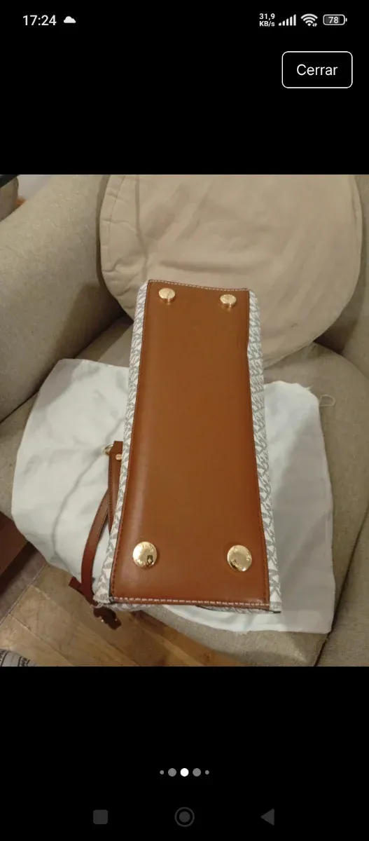 Bolso Michael Kors Mujer Blanco y Marrón