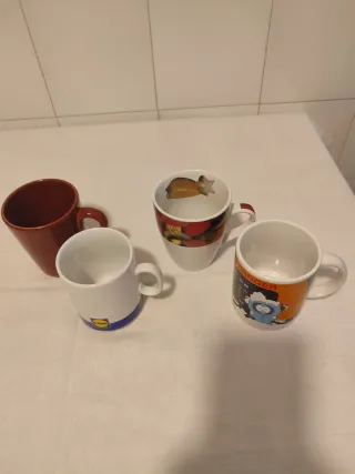 Lote 4 Tazas Cerámica