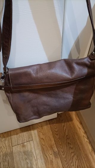 Borsa tracolla pelle Testi marrone