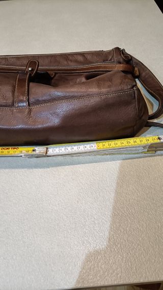 Borsa tracolla pelle Testi marrone