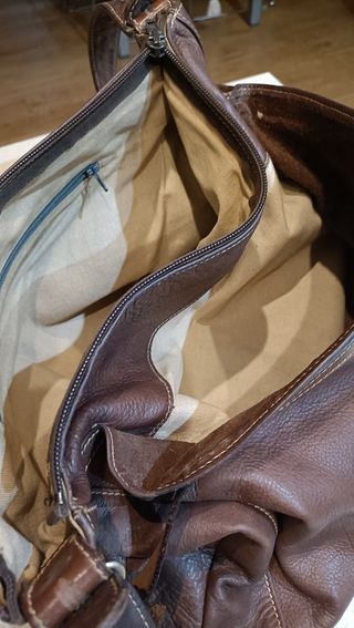 Borsa tracolla pelle Testi marrone